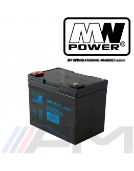 Акумулаторна тягова батерия MW POWER AGM - MWP 34Ah 12V Long Life 